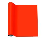 plottiX PremiumFlock Bügelfolie orange Flock-Folie...
