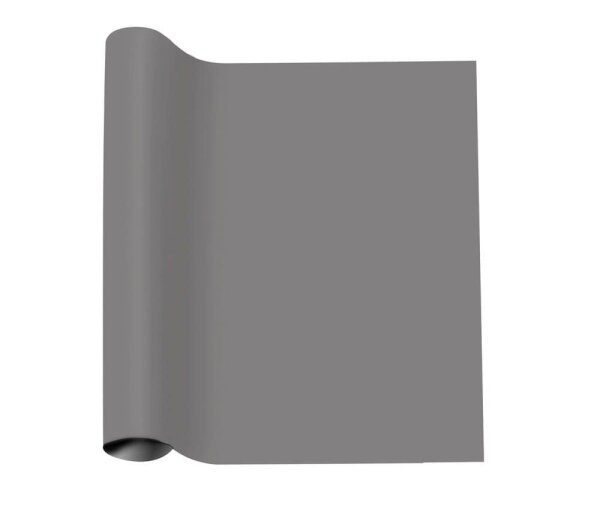 plottiX PremiumFlock Bügelfolie grau Flock-Folie 32,0 x 50,0 cm,  1 Rolle