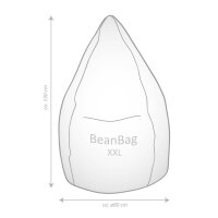 SITTING POINT BeanBag BRAVA® XXL Sitzsack rot