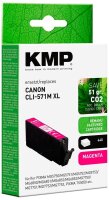 KMP  magenta Druckerpatrone kompatibel zu Canon CLI-571 XL M