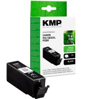 KMP  schwarz Druckerpatrone kompatibel zu Canon...