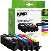 KMP  1x pigmentschwarz, 1x schwarz, 1x cyan, 1x magenta,...