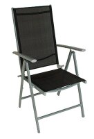 Garden Pleasure Sitzgruppe LOLA dunkelgrau, grau Metall, 5-teilig