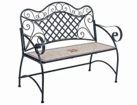 Garden Pleasure Gartenbank AMARILLO 950470 braun Metall...