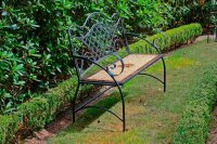 Garden Pleasure Gartenbank AMARILLO 950470 braun Metall 115,0 cm
