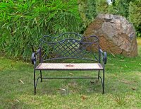 Garden Pleasure Gartenbank AMARILLO 950470 braun Metall 115,0 cm