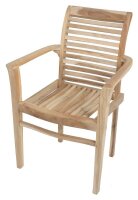 Garden Pleasure Sitzgruppe JAVA, natur Holz, 3-teilig