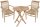 Garden Pleasure Sitzgruppe JAVA, natur Holz, 3-teilig