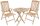 Garden Pleasure Sitzgruppe JAVA, natur Holz, 3-teilig