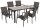 Garden Pleasure Sitzgruppe RANA, anthrazit Metall, 7-teilig