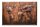 Garden Pleasure Wandbild 3D Weltkarte braun, Metall