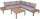 Garden Pleasure Loungegruppe VALENTINA grau, anthrazit Holz, Metall, 15-teilig