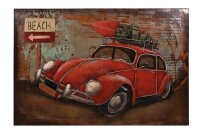 Garden Pleasure Wandbild 3D Auto, Metall  ( 314713 )
