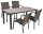 Garden Pleasure Sitzgruppe RANA, anthrazit Metall, 5-teilig
