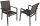 Garden Pleasure Sitzgruppe RANA, anthrazit Metall, 5-teilig