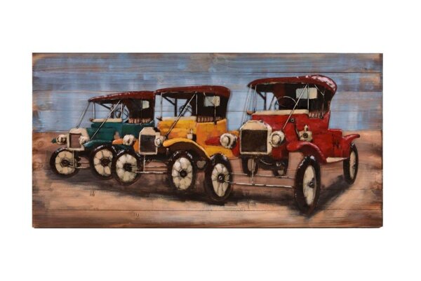 Garden Pleasure Wandbild 3D Oldtimer, Metall