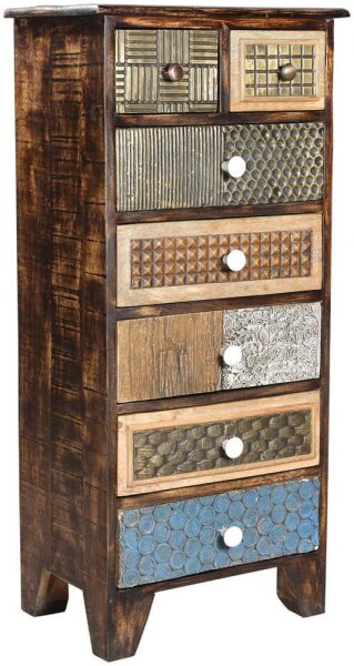 Garden Pleasure Kommode KALAY, 304056 vintage-braun 50,0 x 35,0 x 110,0 cm, 1 St.