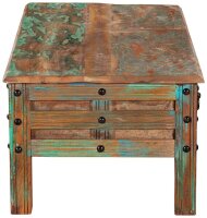 Garden Pleasure KALANKA Beistelltisch quadratisch Massivholz braun 115,0 x 55,0 x 40,0 cm, 1 St.
