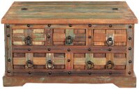 Garden Pleasure KALANKA Beistelltisch quadratisch Massivholz braun 90,0 x 90,0 x 47,0 cm, 1 St.