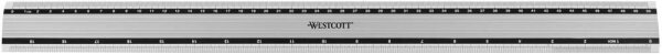 WESTCOTT Lineal 50,0 cm, silber