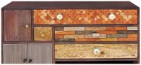 Garden Pleasure Kommode TOBOL, 304069 braun 100,0 x 40,0 x 121,0 cm, 1 St.