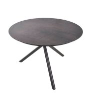 Garden Pleasure Sitzgruppe SOPHIA mittelgrau, pfefferschwarz Metall, 5-teilig