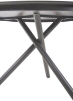 Garden Pleasure Sitzgruppe SOPHIA mittelgrau, pfefferschwarz Metall, 5-teilig