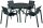 Garden Pleasure Sitzgruppe SOPHIA, pfefferschwarz Metall, 5-teilig