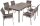 Garden Pleasure Sitzgruppe SIENNA, taupe Metall, 7-teilig  ( 305384-2 )