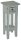 Garden Pleasure PADEA Beistelltisch quadratisch Massivholz grau 25,0 x 25,0 x 67,0 cm, 1 St.