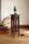 Garden Pleasure PADEA Beistelltisch quadratisch Massivholz braun 25,0 x 25,0 x 67,0 cm, 1 St.