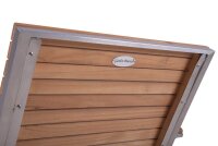 Garden Pleasure Sitzgruppe DENVER, silber Holz, Metall, 5 tlg.  ( 304767-1 )