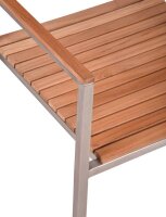Garden Pleasure Sitzgruppe DENVER, silber Holz, Metall, 5 tlg.  ( 304767-1 )