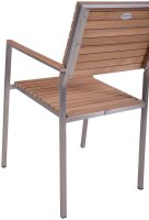Garden Pleasure Sitzgruppe DENVER, silber Holz, Metall, 5 tlg.  ( 304767-1 )