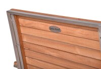 Garden Pleasure Sitzgruppe DENVER, silber Holz, Metall, 5 tlg.  ( 304767-1 )