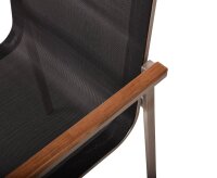 Garden Pleasure Sitzgruppe DENVER dunkelgrau, silber Holz, Metall, 7-teilig