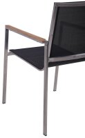 Garden Pleasure Sitzgruppe DENVER dunkelgrau, silber Holz, Metall, 7-teilig