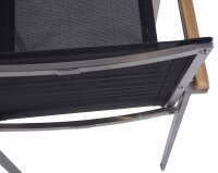 Garden Pleasure Sitzgruppe DENVER dunkelgrau, silber Holz, Metall, 7-teilig