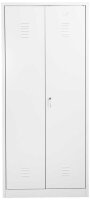 Gürkan Putzmittelschrank 110081 verkehrsweiß 4 Fachböden 80,0 x 50,0 x 180,0 cm, aufgebaut, 1 St.