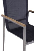Garden Pleasure Sitzgruppe DENVER dunkelgrau, silber Holz, Metall, 5-teilig