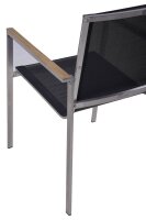 Garden Pleasure Sitzgruppe DENVER dunkelgrau, silber Holz, Metall, 5-teilig