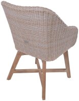 Garden Pleasure Sitzgruppe ARVADA/OAKLAND hellgrau, natur Kunststoff, Holz