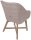 Garden Pleasure Sitzgruppe ARVADA/OAKLAND hellgrau, natur Kunststoff, Holz