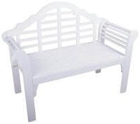 Garden Pleasure Gartenbank PATTAYA 985181 weiß Holz...