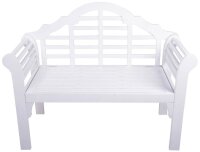 Garden Pleasure Gartenbank PATTAYA 985181 weiß Holz...