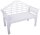 Garden Pleasure Gartenbank PATTAYA 985181 weiß Holz 124,0 cm
