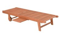 Garden Pleasure Sonnenliege SAN DIEGO braun Holz