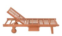 Garden Pleasure Sonnenliege SAN DIEGO braun Holz