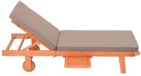 Garden Pleasure Sonnenliege SAN DIEGO braun Holz