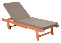 Garden Pleasure Sonnenliege SAN DIEGO braun Holz